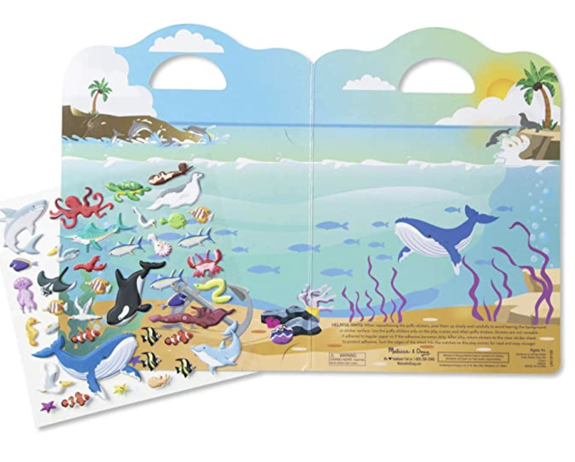 Reusable Sticker Books Lap Infant
